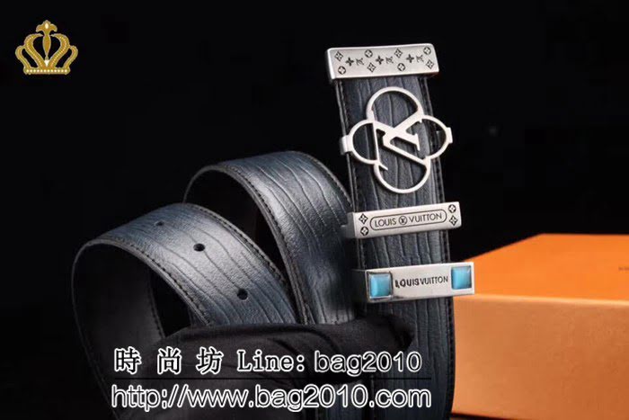 路易威登LV 鯊魚紋 法國巴黎專櫃新款 2017秋冬新品 男士皮帶 LHG1010